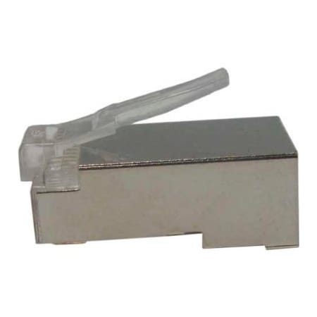 Chiptech, Inc Dba Vertical Cable Vertical Cable 011-017-100 CAT5e Shielded Plug For Round Solid/Stranded Cable, 100/Pack 011-017-100